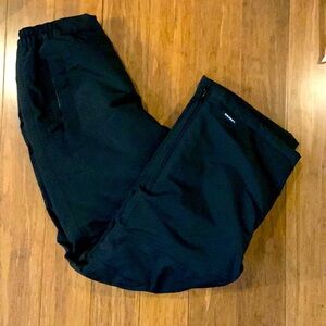 NEW LANDSEND Black Squall Snow Pants Grow Along System sz 12